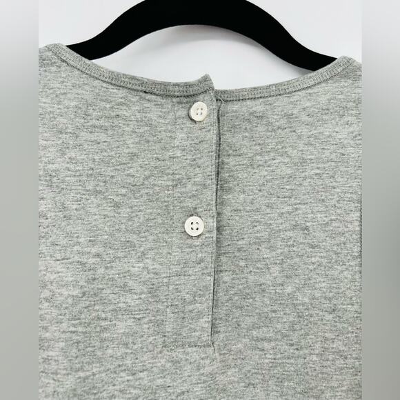 🆕 NWT Something Navy Bodysuit Grey Light Heather Top Sleeveless Button Back XL - Picture 13 of 15